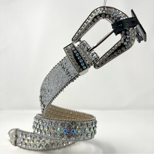 Silver Sparkly Buckle Belt |